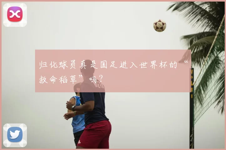 归化球员真是国足进入世界杯的“救命稻草”吗?