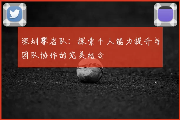 深圳攀岩队：探索个人能力提升与团队协作的完美结合